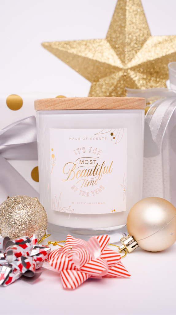 White Christmas Candle Limited Edition Haus of Scents